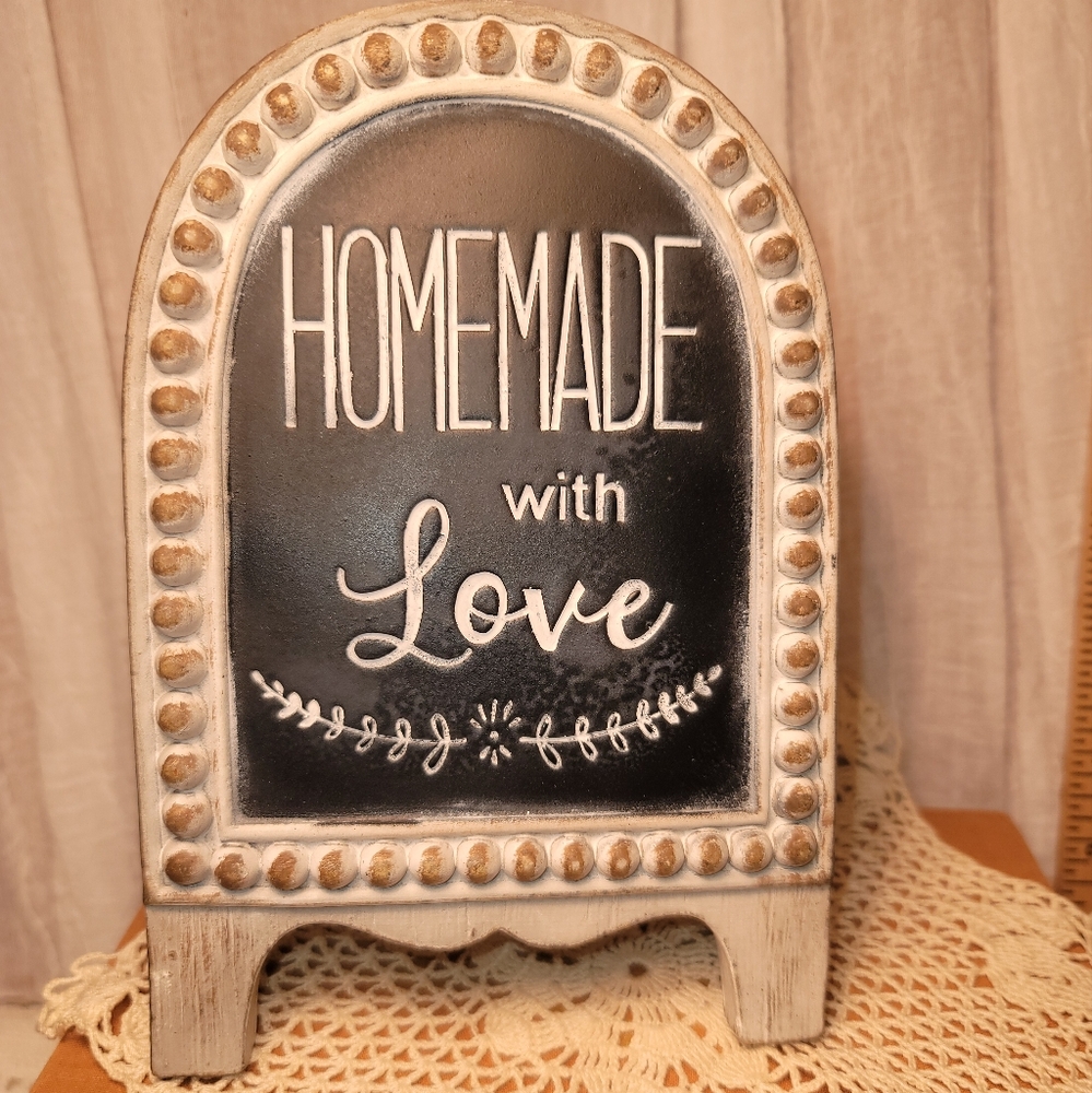 Rustic Black and White Home Accent Plaque From Hobby Lobby.